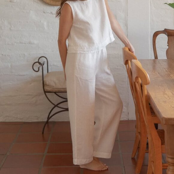 Gillian Stevens Pants - Gillian Stevens Finley Linen Pants - new